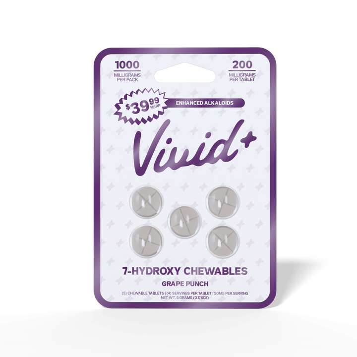 Vivid+ 7-OH Tablets (1000mg - 5 Count) - 7OH.com