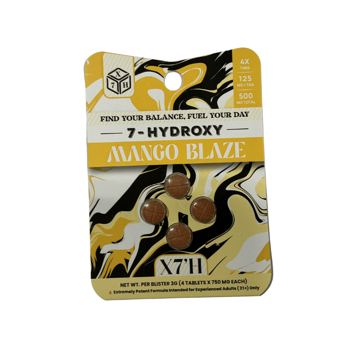 X7'H 7-Hydroxy Tablets (500mg - 4 Count) - 7OH.com