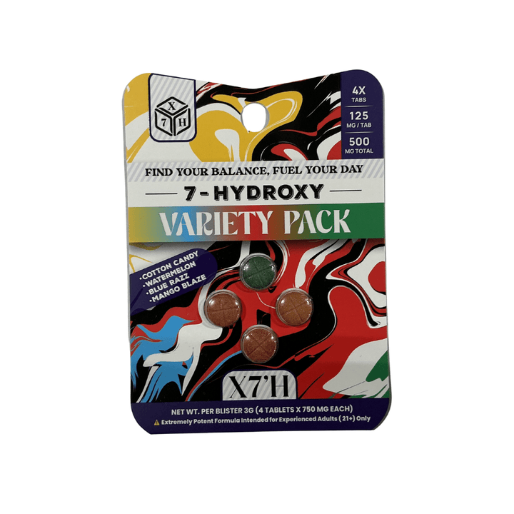 X7'H 7-Hydroxy Tablets (500mg - 4 Count) - 7OH.com