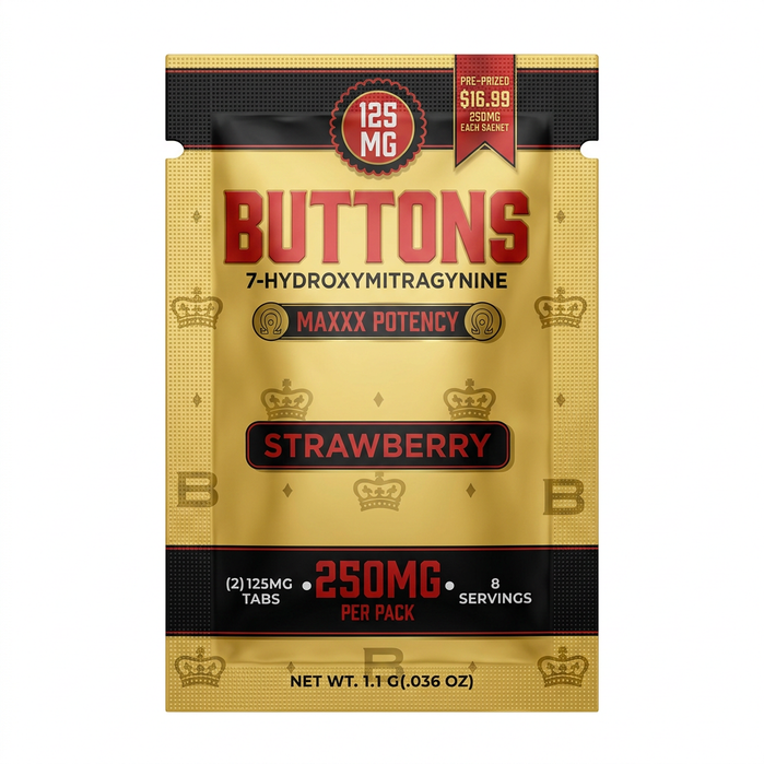 Buttons Maxxx Potency 7-OH Tablets (250mg - 2 Count