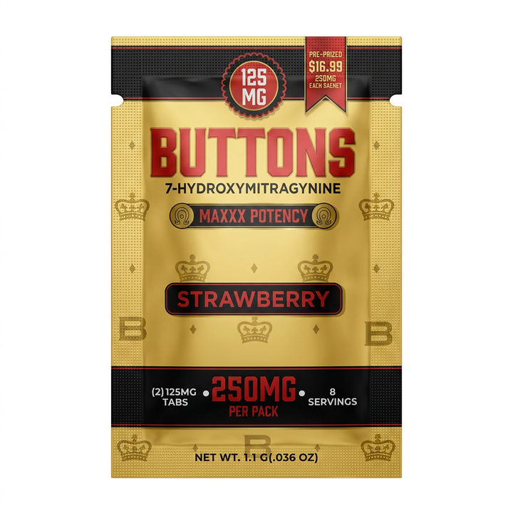 Buttons Maxxx Potency 7-OH Tablets (250mg - 2 Count